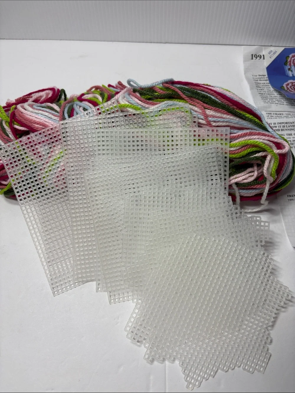 Rose Coasters Needlework Plastic Canvas Kit